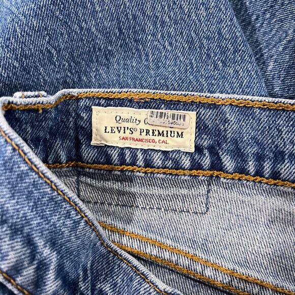 Levi's Premium Ribcage Straight Denim Ankle Women's 32 Button Fly High Rise - Picture 7 of 10